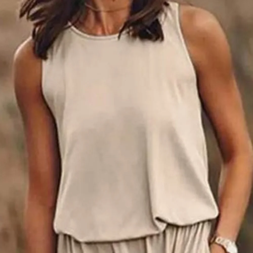 XL LEFT!!!  Summer Tank Maxi Dress Pocket Side Slit Boutique Casual - Picture 7 of 16